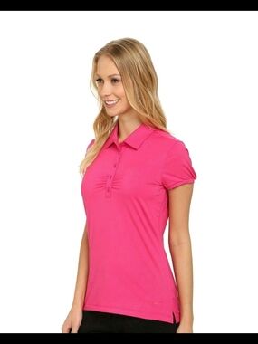 Nike Women's Hot Pink Short-Sleeve Golf Polo